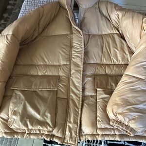 Abercrombie water resistant wind shield bubble coat like new wore twice